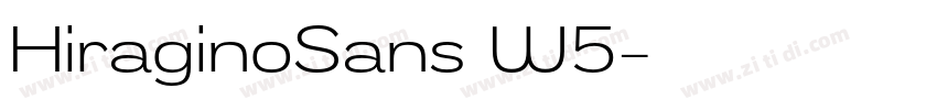 HiraginoSans W5字体转换 HiraginoSans W5字体转换